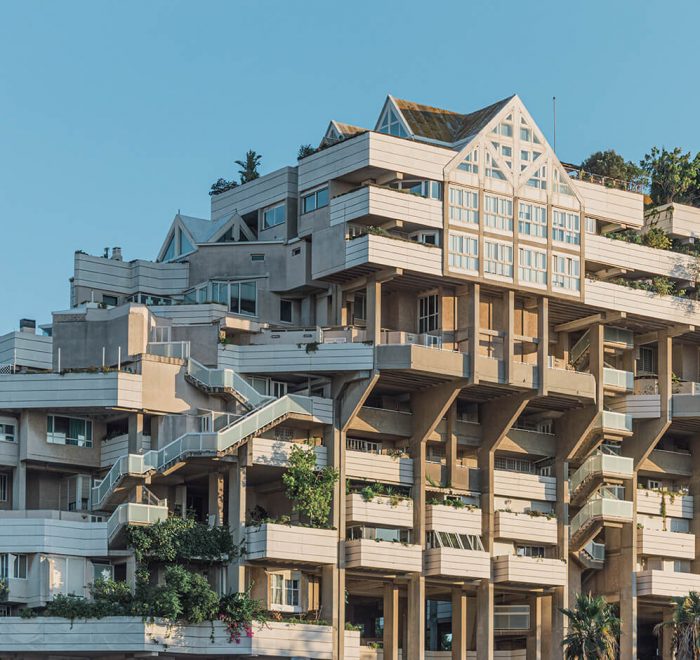 Imagen del edificio brutalista valenciano Espai Verd