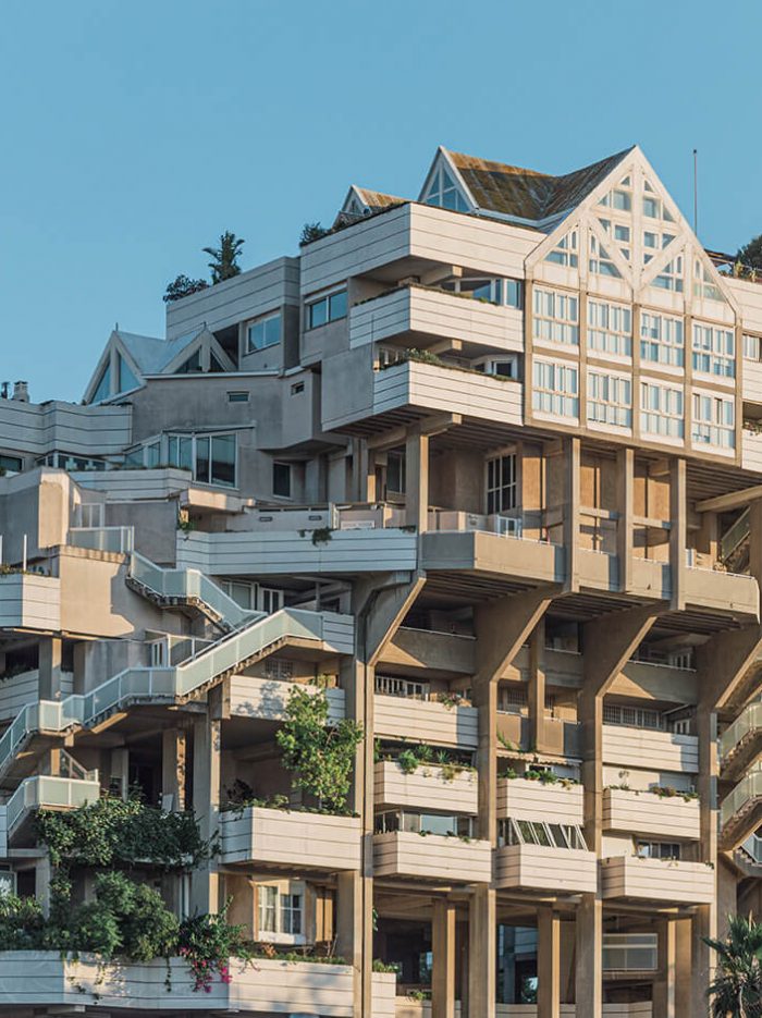 Imagen del edificio brutalista valenciano Espai Verd