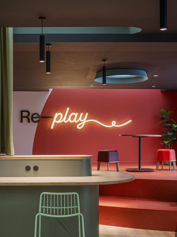 interior de la residencia de estudiantes RESA